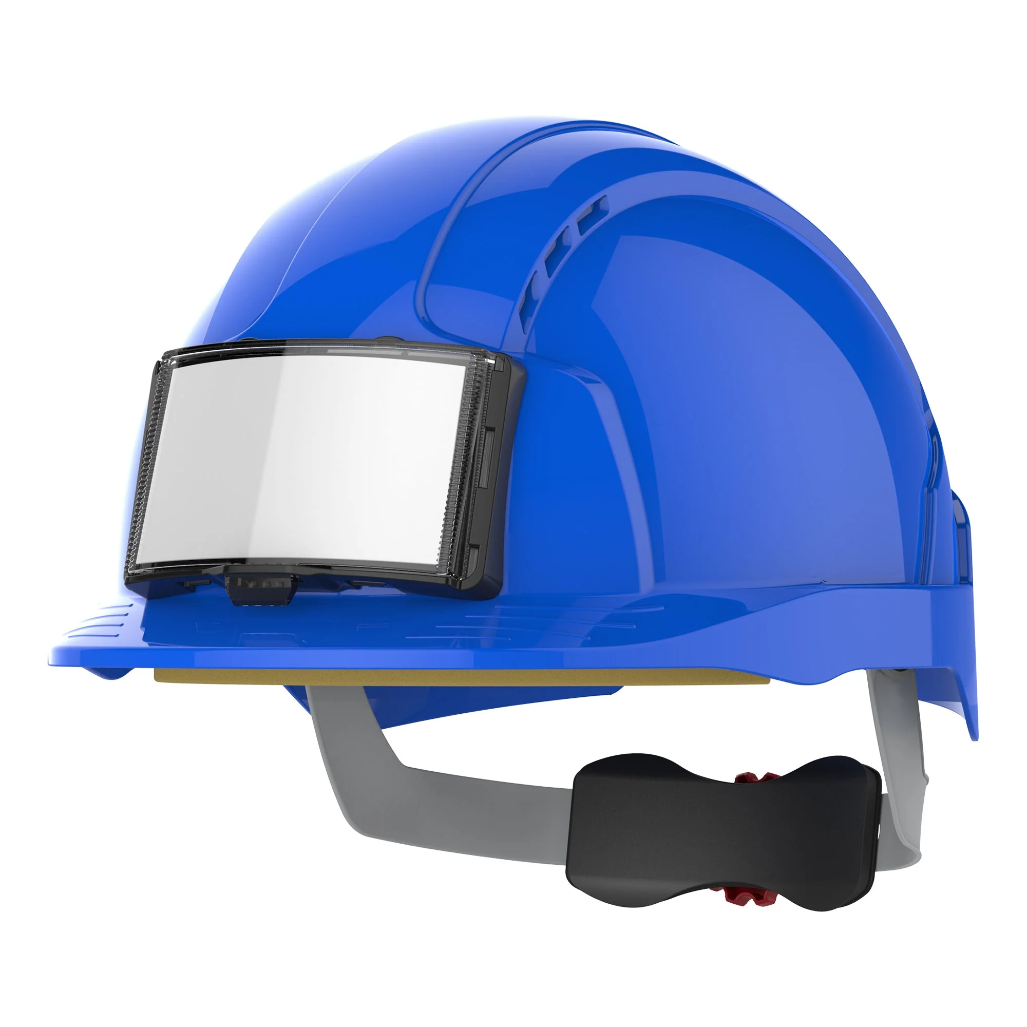 JSP EVOLite Safety Helmet with ID Card Holder / Lamp Bracket - Blue