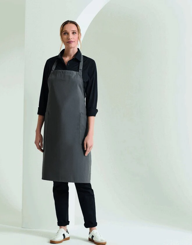 Premier Workwear Fairtrade And Organic Certified Recycled Polyester & Organic Cotton Apron - PR120M