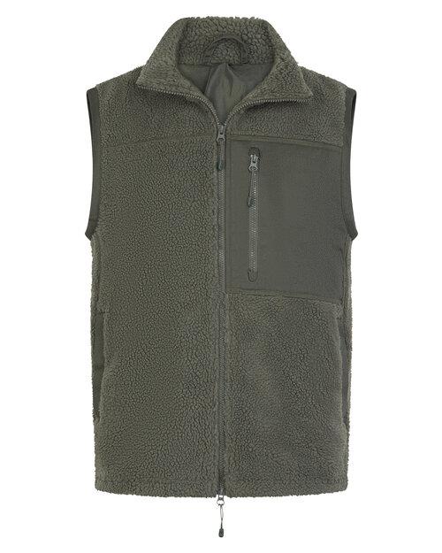 Front Row Recycled Sherpa Gilet - Image 2