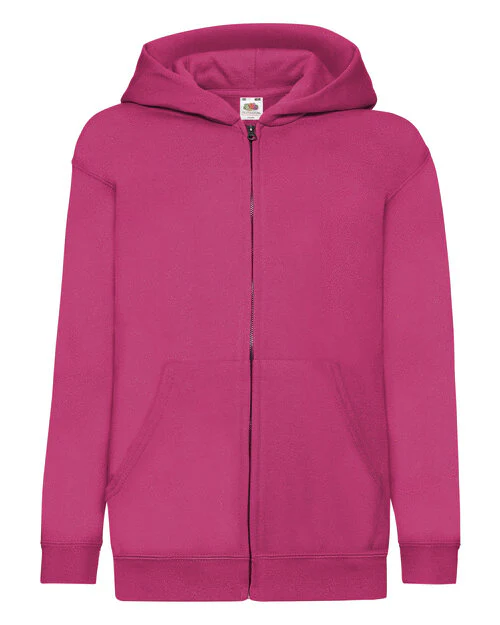 Fruit of the Loom Kids Classic Hooded Sweat Jacket - Image 6