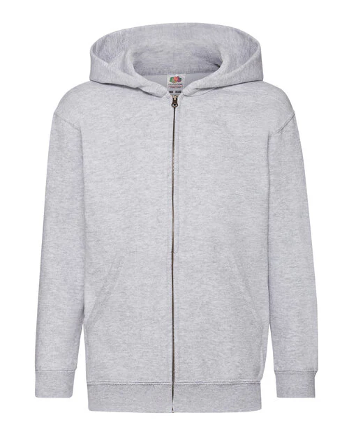 Fruit of the Loom Kids Classic Hooded Sweat Jacket - Image 7