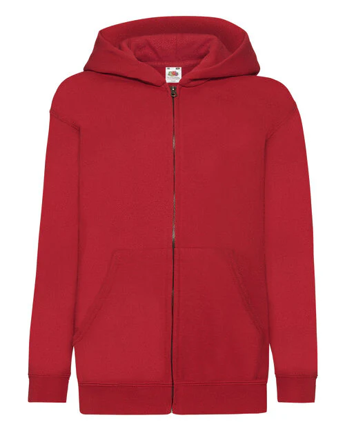 Fruit of the Loom Kids Classic Hooded Sweat Jacket - Image 8