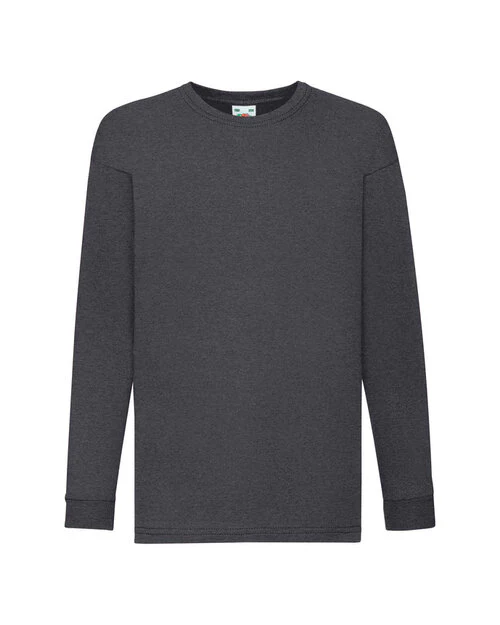 Fruit of the Loom Kids Valueweight Long Sleeve T - Image 2