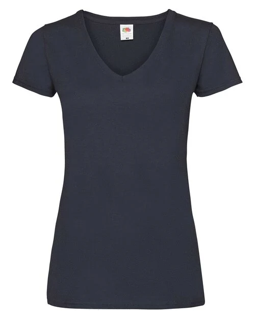 Fruit of the Loom Ladies Valueweight V-Neck T - Image 3