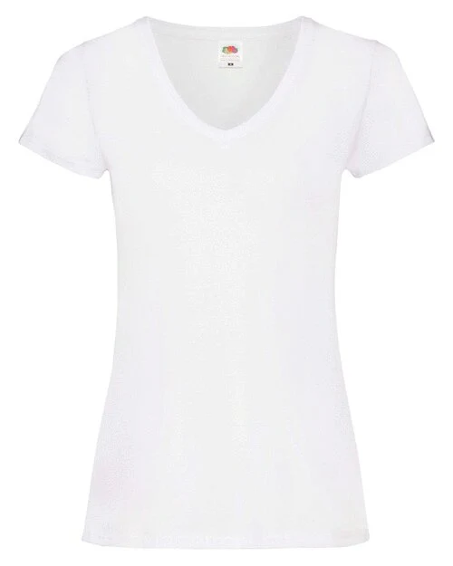 Fruit of the Loom Ladies Valueweight V-Neck T - Image 5