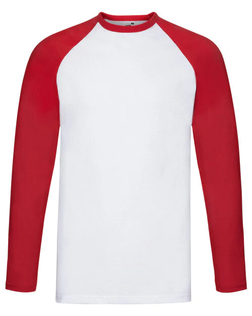 Fruit of the Loom Valueweight Long Sleeve Baseball T - Image 3