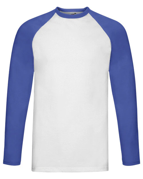 Fruit of the Loom Valueweight Long Sleeve Baseball T - Image 4