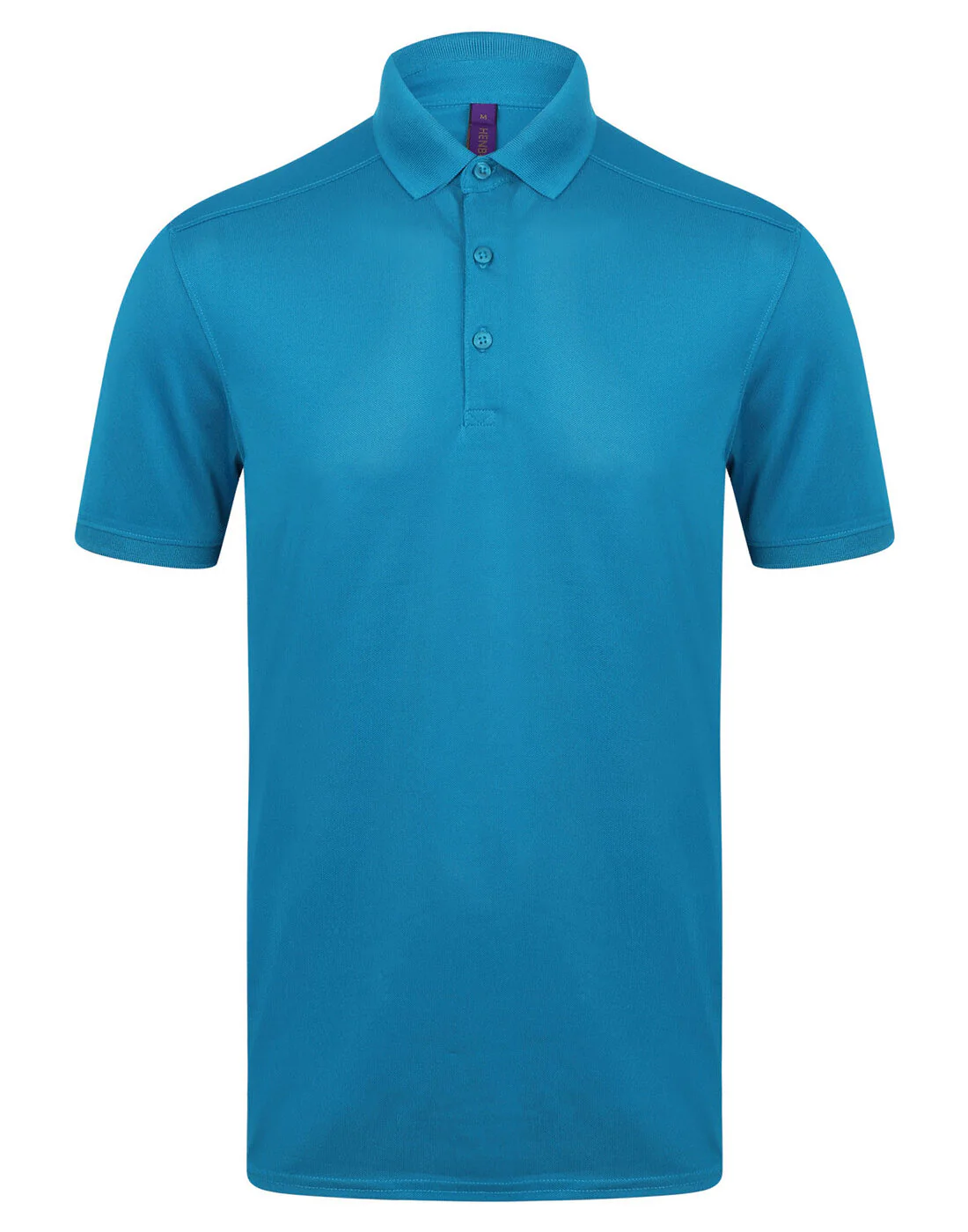 Henbury Mens Slim Fit Stretch Polo Wick Finish - Image 3