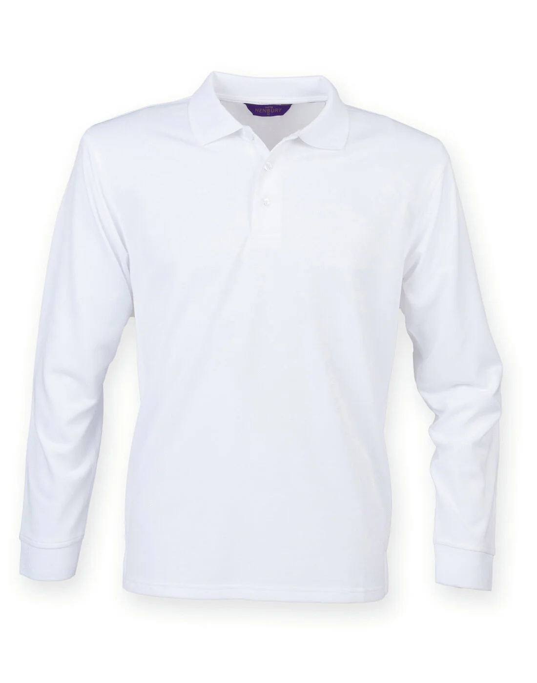 Henbury Coolplus Unisex Long Sleeve  Polo Shirt - Image 8