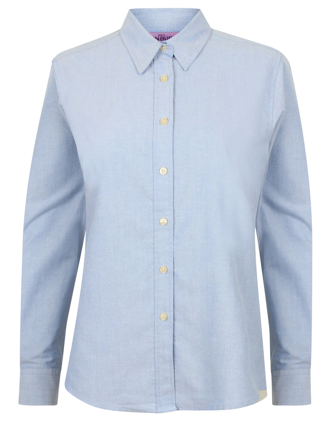 Henbury Ladies Long Sleeve Classic Oxford Shirt - Image 3