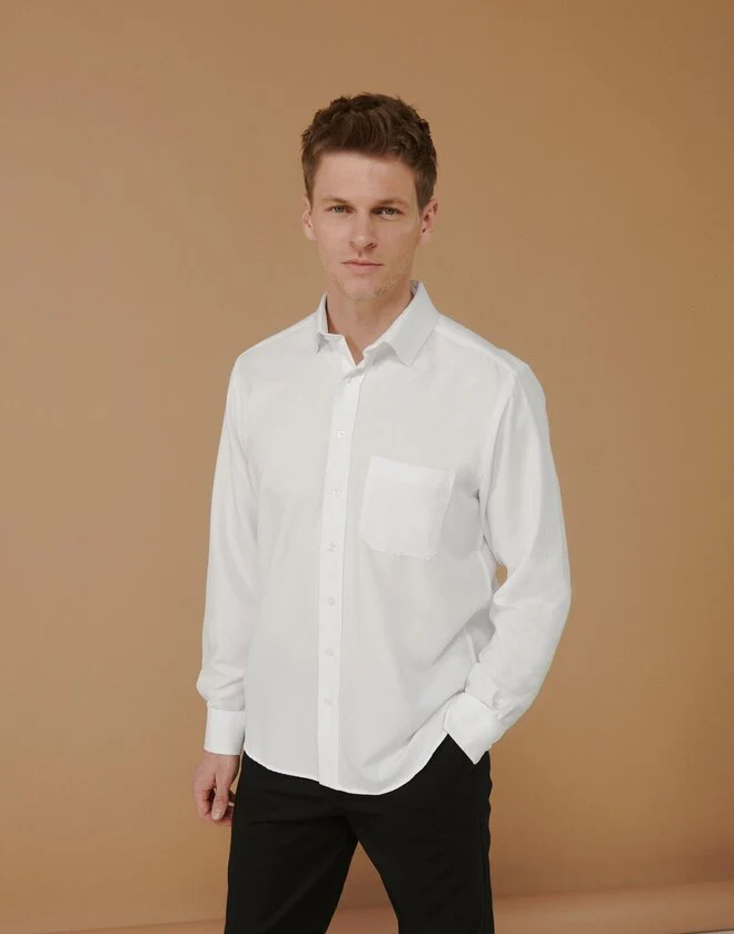 Henbury Wicking Anti Bacterial Quick Dry Long Sleeve Shirt - Image 4