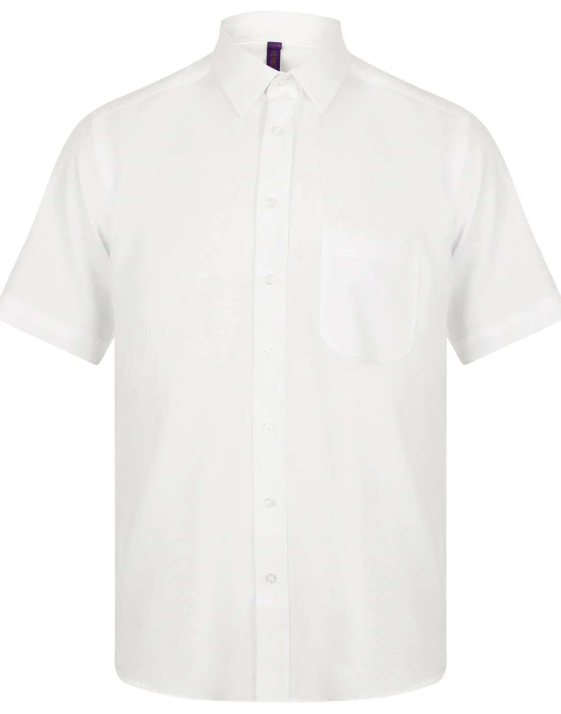 Henbury Wicking Anti-Bacterial Polyester Quick Dry Short Sleeve Shirt - Image 3