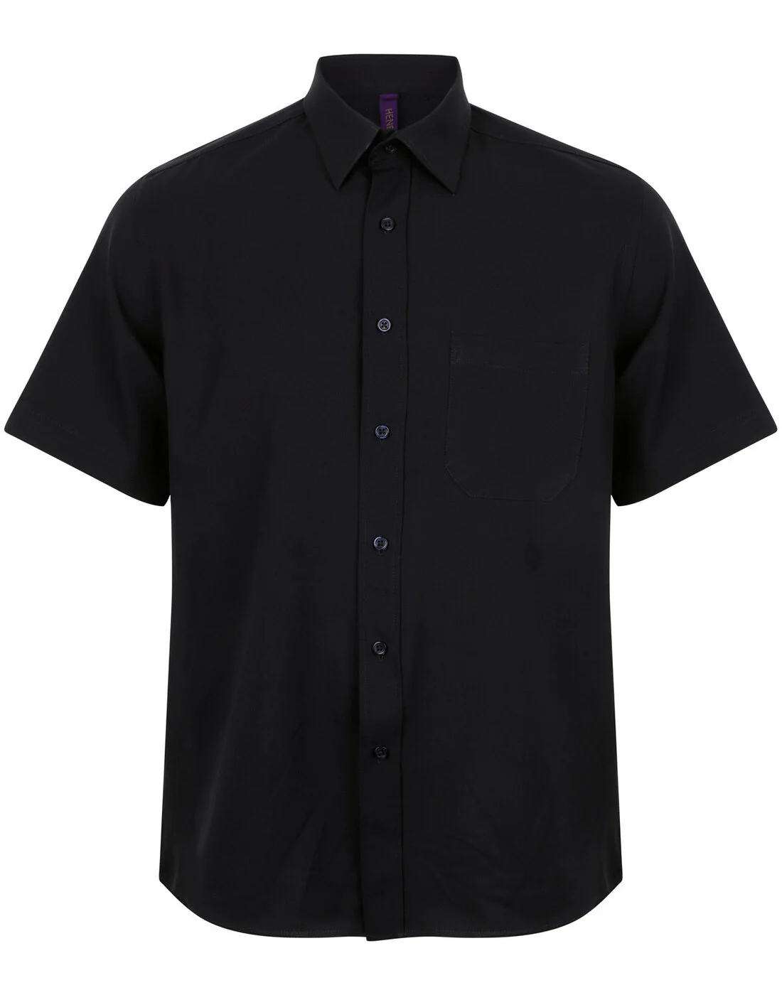 Henbury Wicking Anti-Bacterial Polyester Quick Dry Short Sleeve Shirt - Image 5