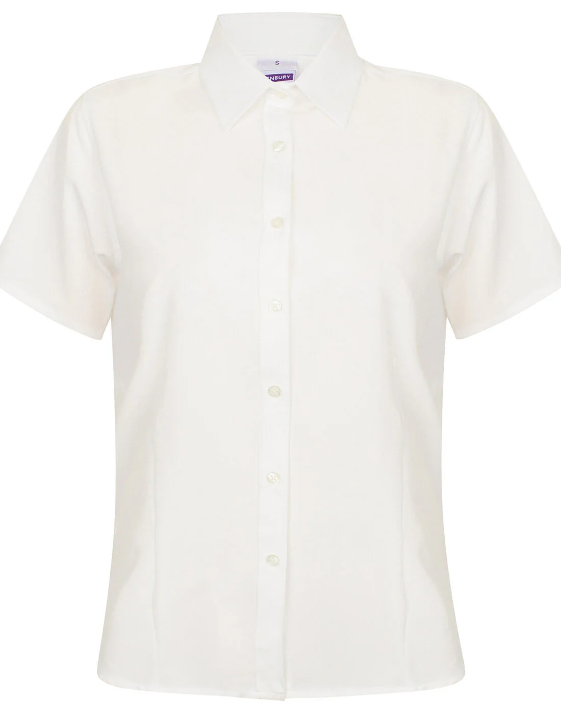 Henbury Ladies Wicking Anti-Bacterial Polyester Quick Dry Short Sleeve Shirt - Image 4