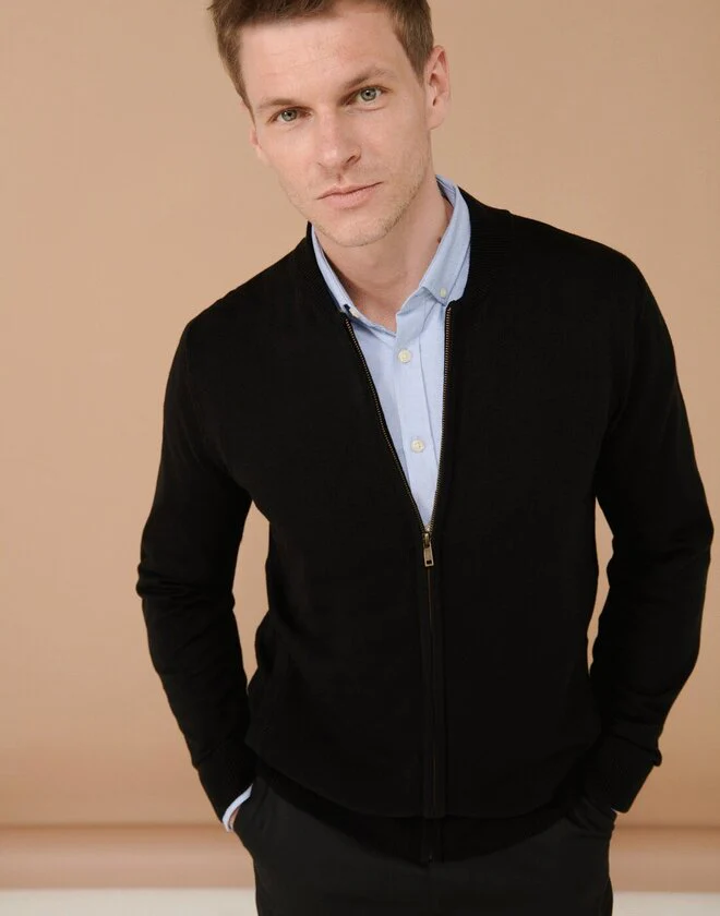 Henbury Unisex Zip Through Cardigan - Image 4