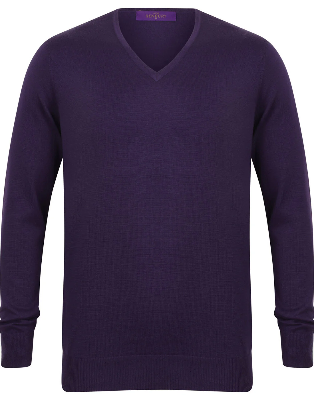 Henbury Lightweight V-Neck Jumper - Image 3