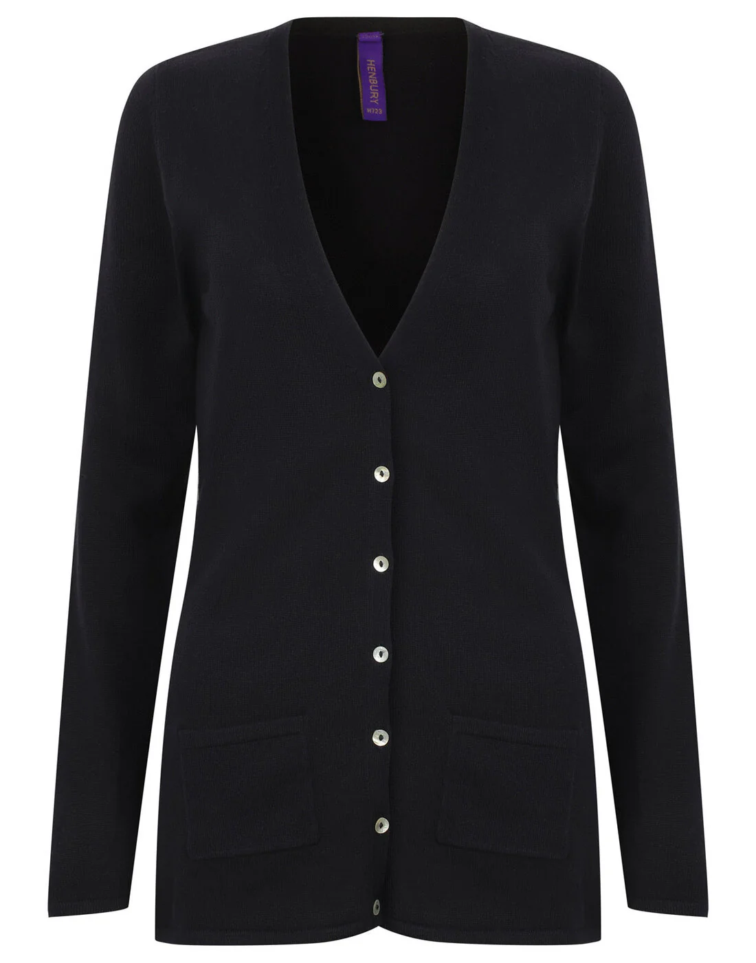 Henbury Ladies V Button Cardigan - Image 4