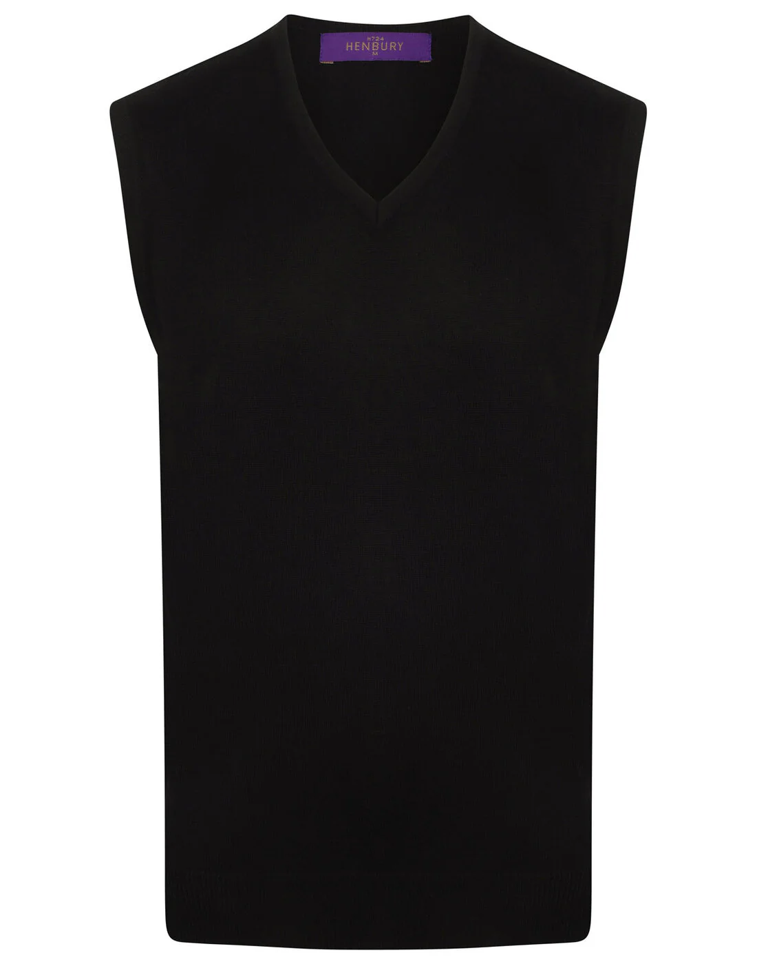 Henbury Lightweight Sleeveless V-Neck Jumper - Image 4