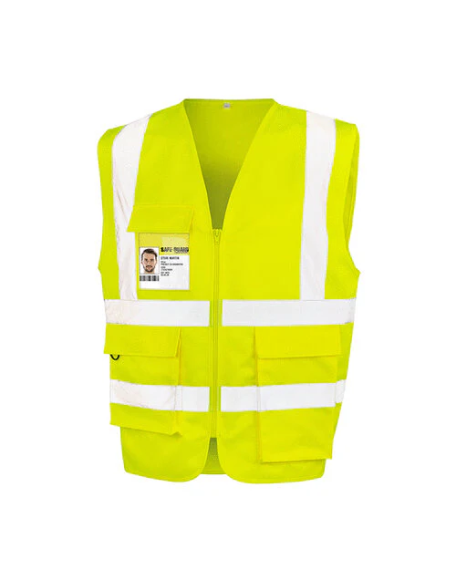 Result Heavy Duty Polycotton Security Vest - RS477M - Image 3