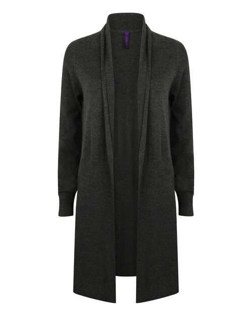 Henbury Ladies Longline Open Cardigan - Image 2