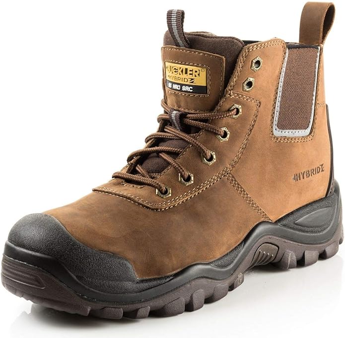 HYB2BR Buckbootz Buckshot S3 Brown Waterproof Hybridz Safety Lace/Dealer Boot - [CLEARANCE]