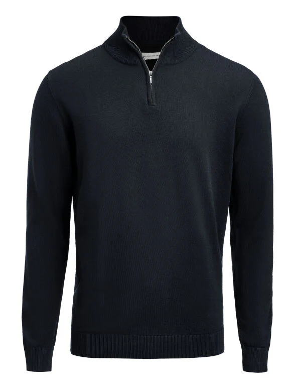 James Harvest Ashland Unisex 1/2 Zip Knitted Sweater - Image 3