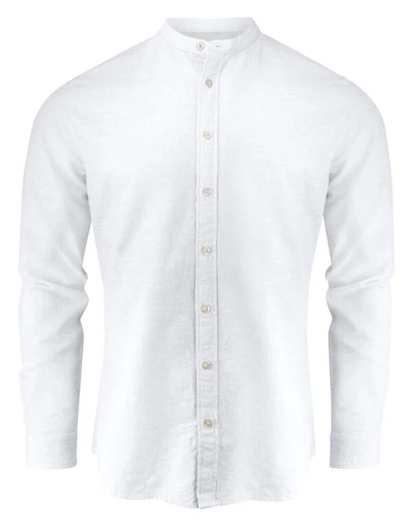 James Harvest Townsend Linen-Blend Shirt - Image 2