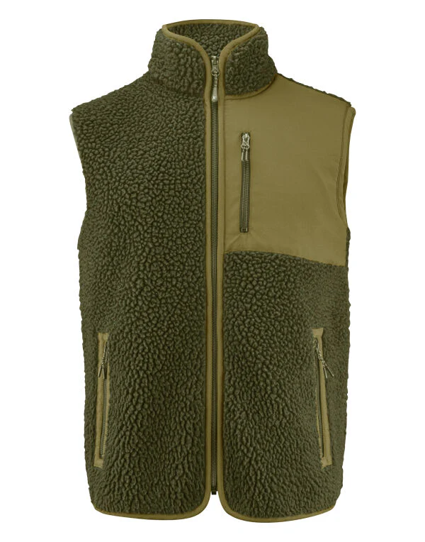 James Harvest Kingsley Sherpa Fleece Vest