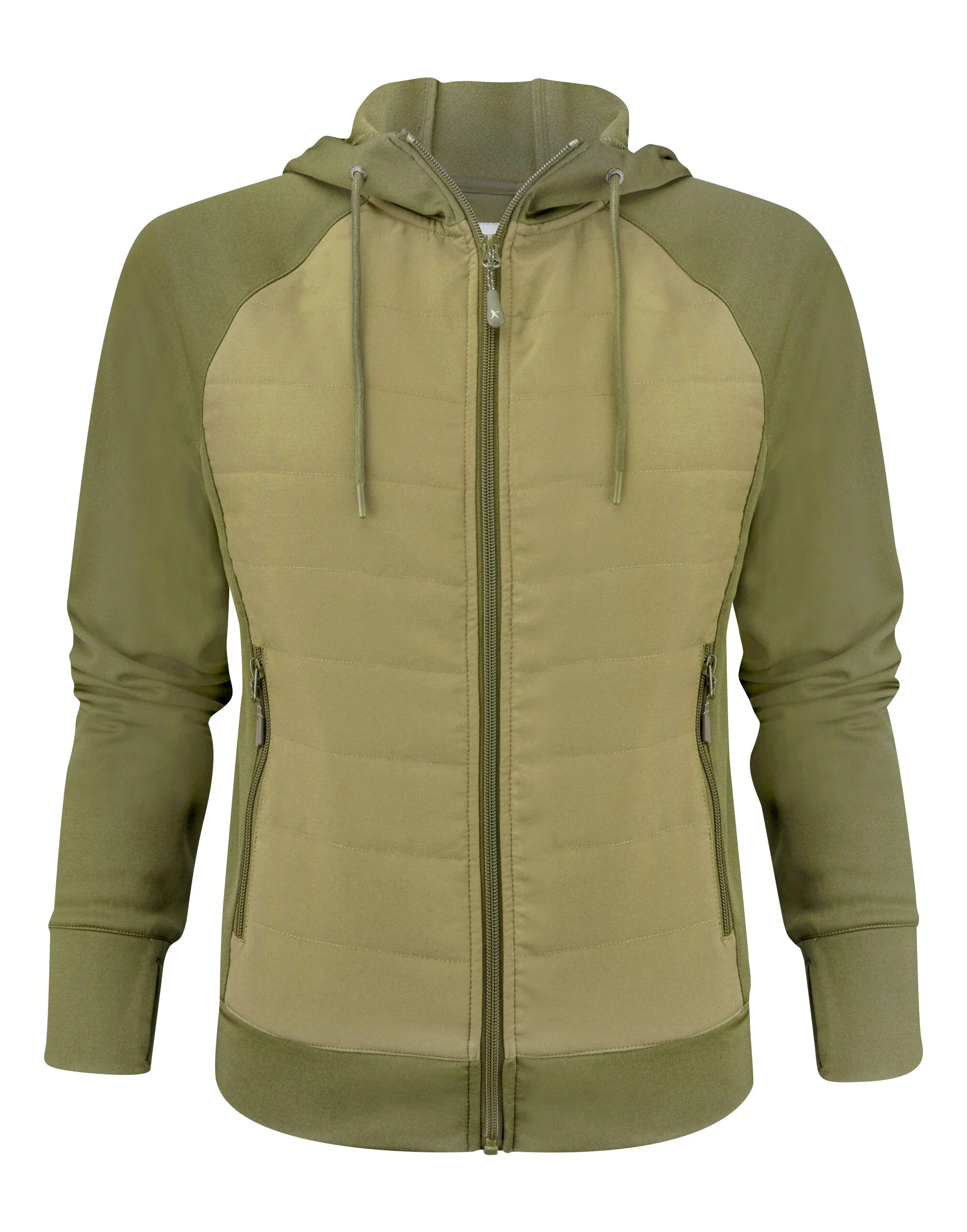 James Harvest Ladies Keyport Full Zip Hooded Hybrid Jacket - Image 3