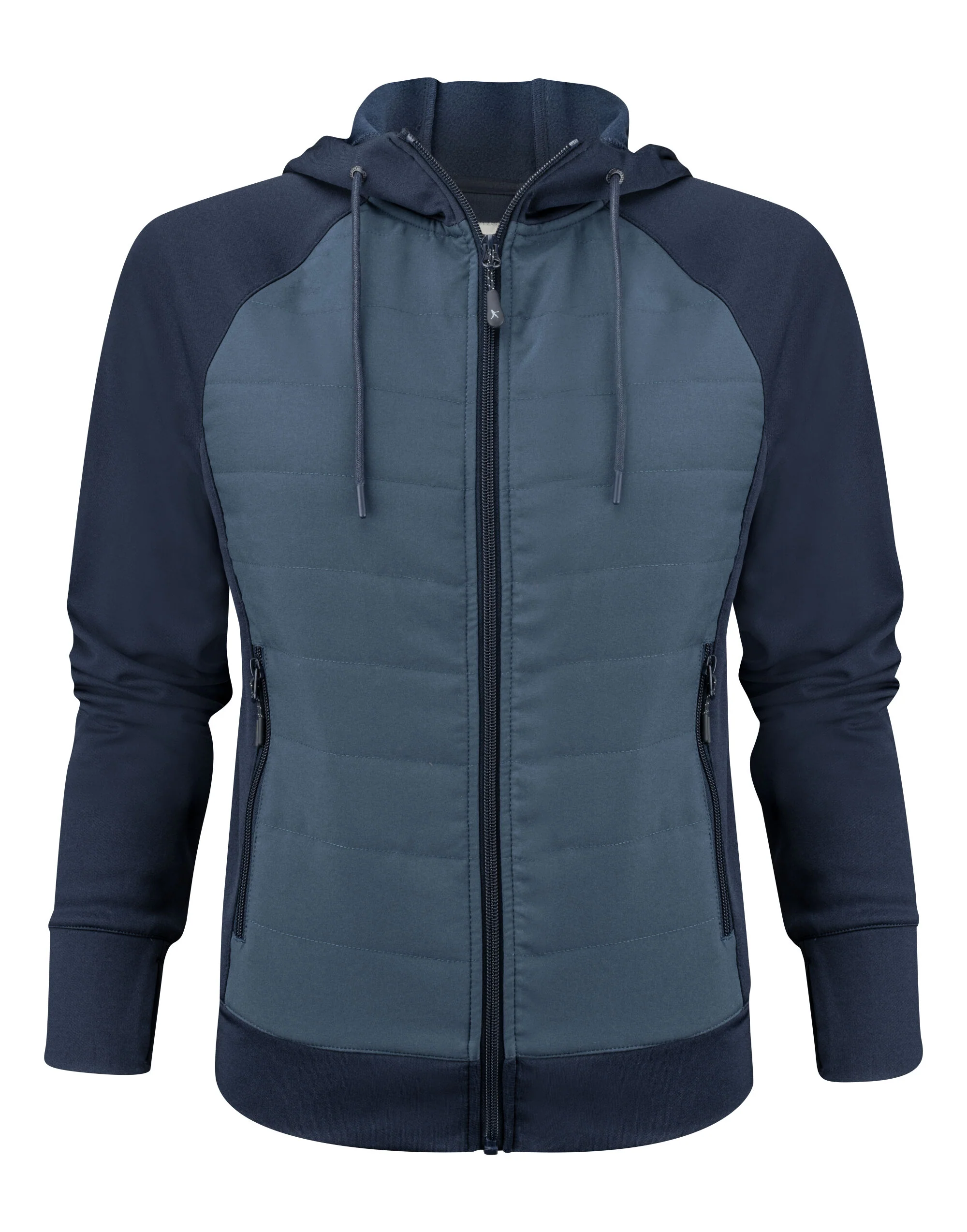 James Harvest Ladies Keyport Full Zip Hooded Hybrid Jacket - Image 4