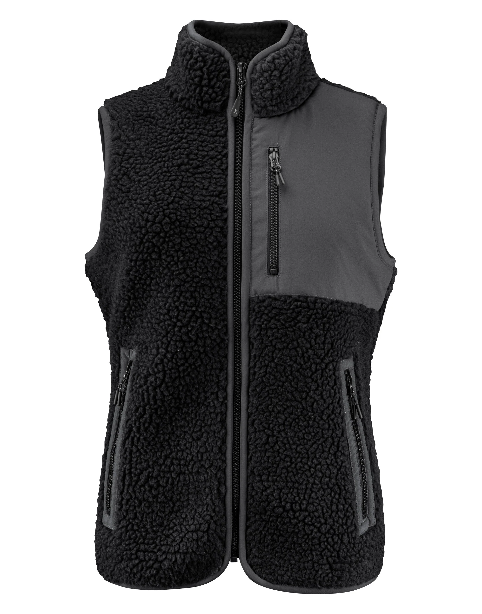 James Harvest Ladies Kingsley Sherpa Fleece Vest - Image 2