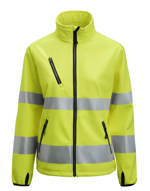 Jobman Women'S Softshell Jacket Hi-Vis - Image 3