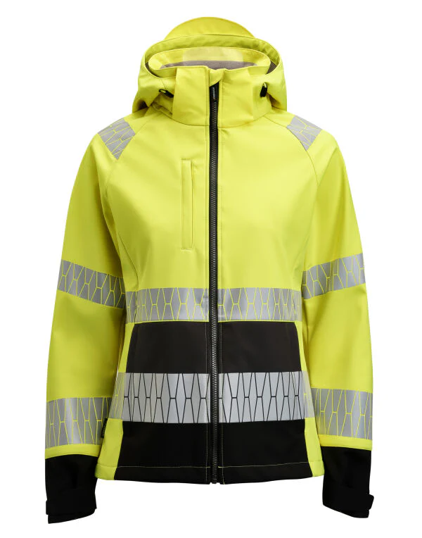 Jobman Women'S Softshell Jacket Hi-Vis