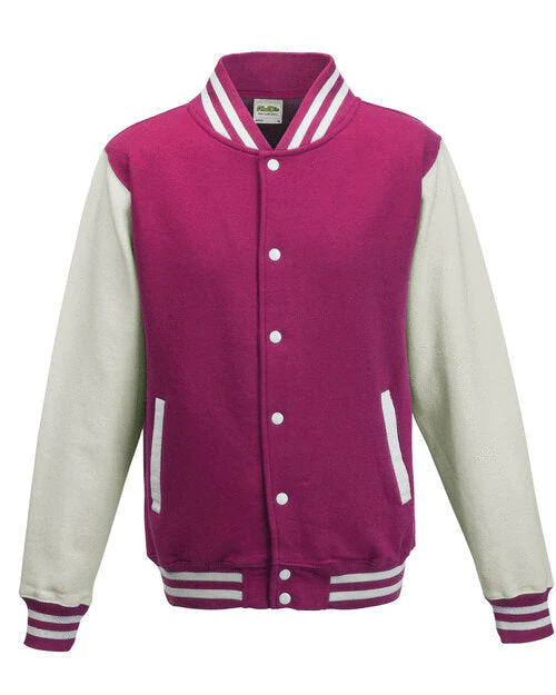 Just Hoods by AWDis Varsity Jacket - JH043 - Image 6