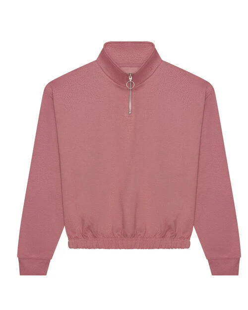 Just Hoods by AWDis Womens Cropped 1/4 Zip Sweat - JH037F - Image 4