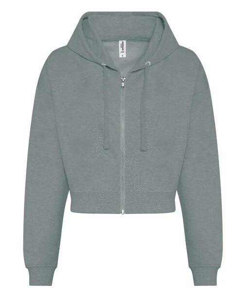 Just Hoods by AWDis Womens Fashion Crop Zoodie - JH065 - Image 3