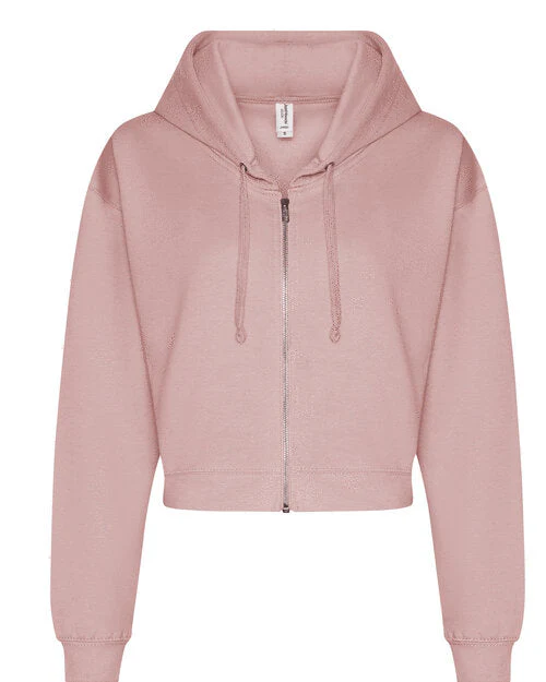 Just Hoods by AWDis Womens Fashion Crop Zoodie - JH065 - Image 4
