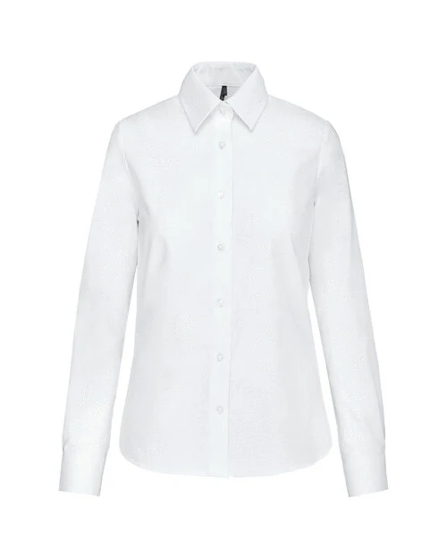Kariban Ladies Long Sleeve Oxford Shirt - KB534M - Image 2