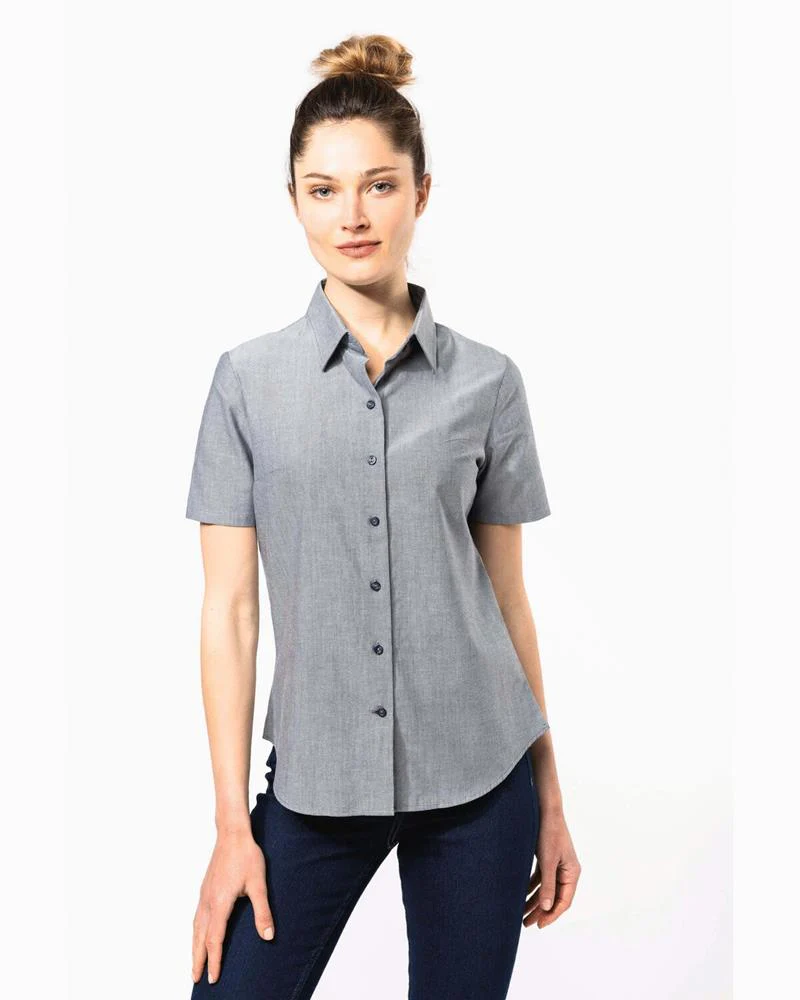 Kariban Ladies Short Sleeve Oxford Shirt - KB536M