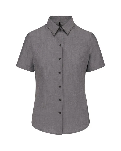 Kariban Ladies Short Sleeve Oxford Shirt - KB536M - Image 4