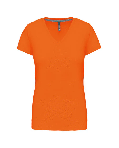 Kariban Ladies Short Sleeve V-Neck T-Shirt - KB381M - Image 6