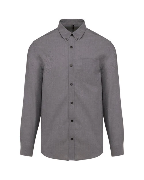 Kariban Mens Long Sleeve Easy Care Oxford Shirt - KB533M - Image 4