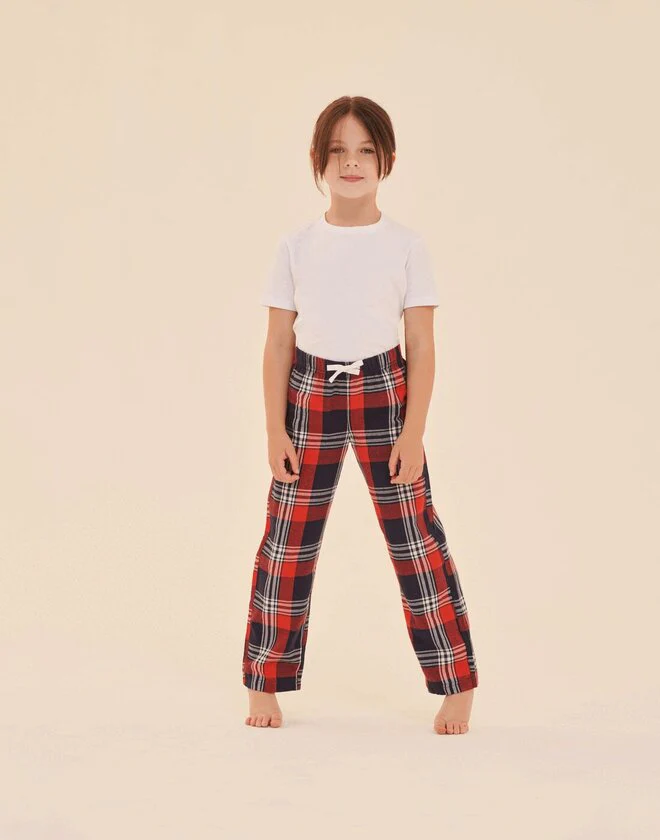 SF Clothing Kids Tartan Lounge Pant - SM083B