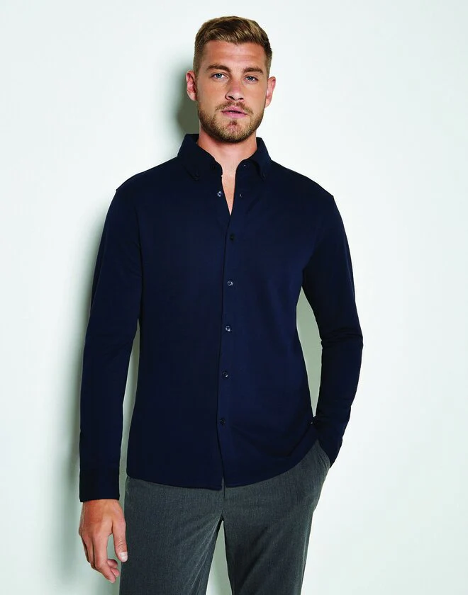 Kustom Kit K143 Tailored Fit Superwash 60 Pique Shirt - Image 2