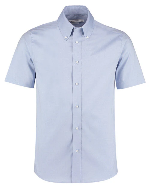 Kustom Kit KK187 Tailored Premium Short Sleeve Oxford Shirt - Image 3