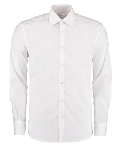 Kustom Kit KK192 Slim Fit Business Long Sleeve Shirt - Image 4