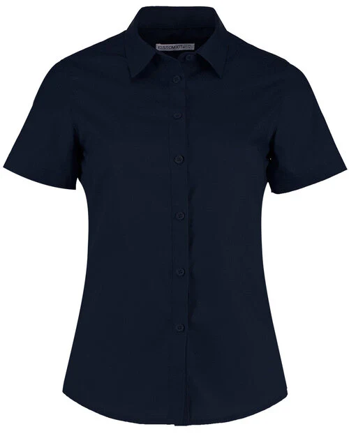 Kustom Kit KK241 Ladies Tailored Fit Poplin Short Sleeve Shirt - Image 4