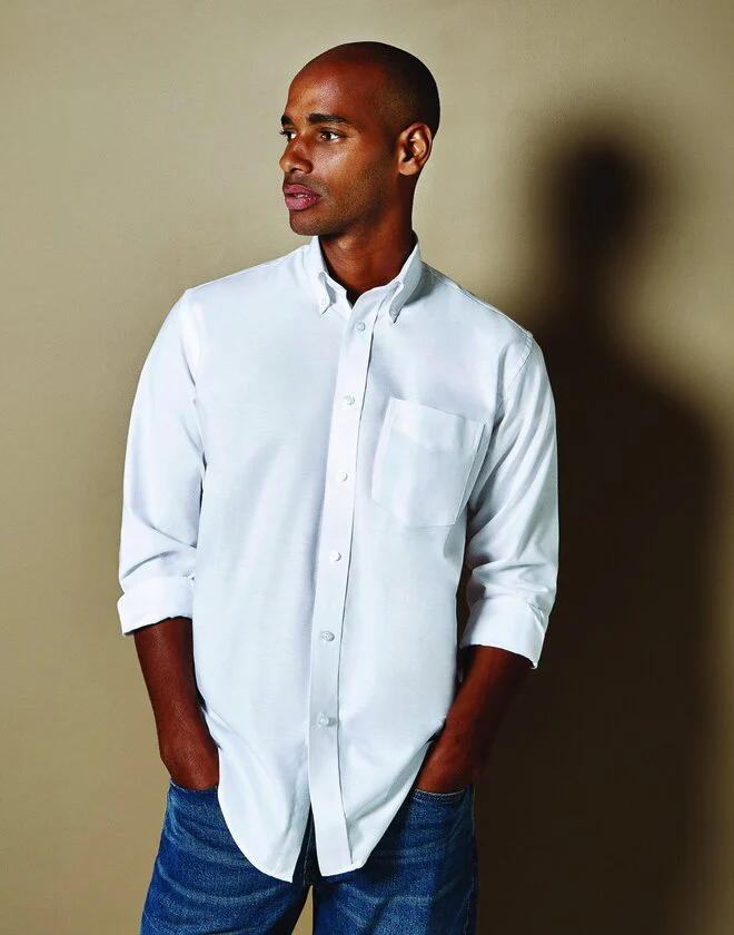Kustom Kit KK351 Classic Fit Workwear Long Sleeve Oxford Shirt - Image 2