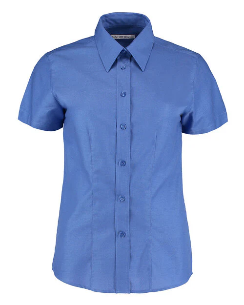 Kustom Kit KK360 Ladies Tailored Fit Workwear Oxford Short Sleeve Shirt - Image 5