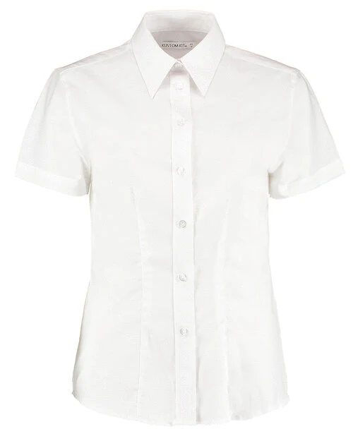 Kustom Kit KK360 Ladies Tailored Fit Workwear Oxford Short Sleeve Shirt - Image 7